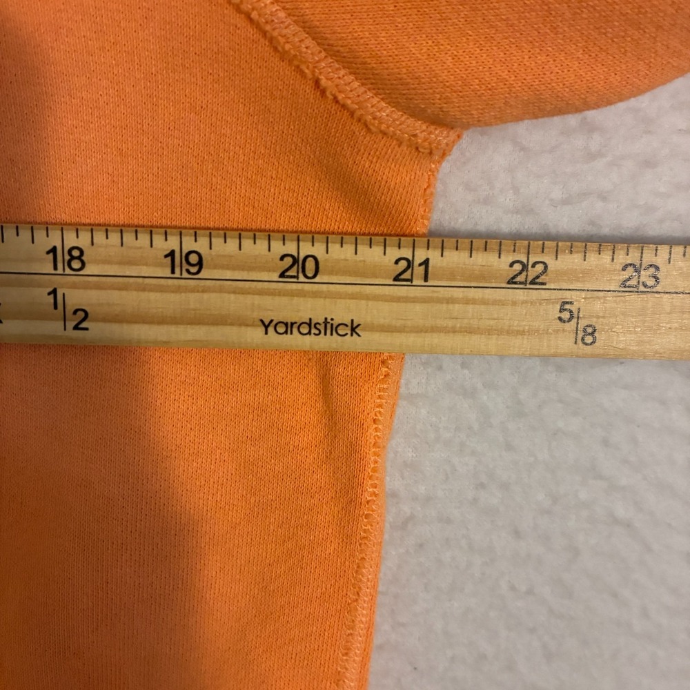 Peanuts x Marc Jacobs Franklin Sweatshirt Size S Orange Distressed Charlie RARE - Picture 11 of 13